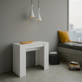 Uitschuifbare eettafel console 90x48-204cm wit hout Basic Small Aanbieding