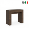 Console en bois extensible 90x42-302cm table de salle à manger Modem Noix Vente