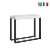 Table console extensible design blanc moderne 90x40-300cm table à manger Elettra Vente