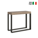 Console extensible 90x40-300cm table à manger moderne en bois Elettra Oak Vente