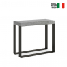 Table console extensible 90x40-300cm gris moderne Elettra Concrete Vente