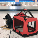 Kleine zachte opvouwbare honden- en katten transportmand 48x31,5x36cm Oliver S Verkoop
