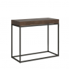 Console extensible au design moderne Table en bois de 90x40 à 300 cm Nordica Noix Offre