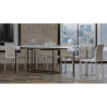 Console design extensible table design marbre 90x40-300cm Nordica Marble Remises