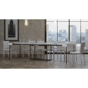 Table console extensible 90x40-300cm design blanc moderne Nordica Réductions