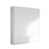 Lit escamotable double 160x190cm armoire murale blanche Kentaro Remises