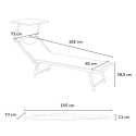 20 Ligbedden aluminium strand stock Santorini 