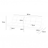 Moderne fluwelen 2-zits slaapbank met gouden poten Padded 