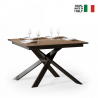 Table à manger en bois extensible moderne 90x120-180cm Ganty Oak Vente