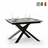 Table extensible 90x120-180cm blanc cuisine salle à manger Ganty White Vente
