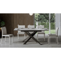 Table extensible 90x120-180cm blanc cuisine salle à manger Ganty White Remises