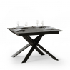 Moderne uitschuifbare eettafel 90x120-180cm antraciet Ganty Report Aanbod