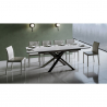 Table extensible 90x160-220cm blanc cuisine salle à manger Ganty Long White Remises