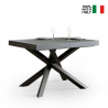 Table à manger de cuisine extensible grise 90x130-234cm Volantis Concrete Vente