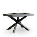 Table à manger de cuisine extensible grise 90x130-234cm Volantis Concrete Offre