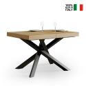 Table à manger extensible 90x130-234cm bois moderne Volantis Wood Vente
