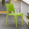 Moderne stapelbare stoelen in polypropyleen voor huis cafès en restaurants Paris Verkoop