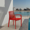 Polypropyleen stoelen armleuningen tuin cafès Grand Soleil Gruvyer Arm 