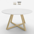 Scandinavische stijl salontafel rond 80 cm Krize Aanbieding
