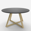 Table basse ronde de salon et salle à manger au style scandinave 80cm Krize Choix