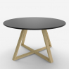 Table basse ronde de salon et salle à manger au style scandinave 80cm Krize Choix