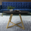 Table basse ronde de salon et salle à manger au style scandinave 80cm Krize Catalogue