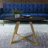 Table basse ronde de salon et salle à manger au style scandinave 80cm Krize Catalogue