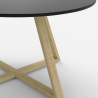 Table basse ronde de salon et salle à manger au style scandinave 80cm Krize Modèle