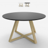 Table basse ronde de salon et salle à manger au style scandinave 80cm Krize Réductions