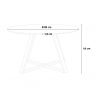 Scandinavische stijl salontafel rond 80 cm Krize Model