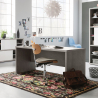 Bureau in grijs betonlook 180x69cm Pratico Aanbieding