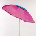 Parasol de plage 200 cm aluminium anti-vent protection UV Corsica Offre