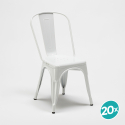 lot de 20 chaises industrielles style Lix métal pour cuisine et bar steel one Modèle