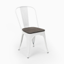 set van 20 stuks industriële stoelen steel wood 