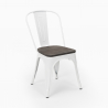 set van 20 stuks industriële stoelen steel wood 