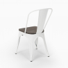 set van 20 stuks industriële stoelen steel wood 