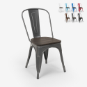 set van 20 stuks industriële Lix stoelen steel wood 