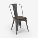 lot de 20 pièces chaises Lix industrial acier bois pour cuisine et bar steel wood 