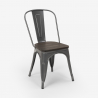 set van 20 stuks industriële Lix stoelen steel wood 
