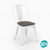 set van 20 stuks industriële stoelen steel wood Aankoop