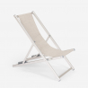 Chaise longue de plage pliable et réglable en aluminium Riccione Gold Réductions