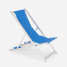 Set van 2 verstelbare opvouwbare aluminium strandstoelen Riccione Gold 