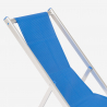 Set van 2 verstelbare opvouwbare aluminium strandstoelen Riccione Gold 