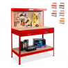 Werkbank Max met paneel en lade, 120x60x150cm 