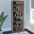 Hoge grijze boekenkast met 6 vakken Empire State Aanbieding