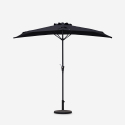 Muurparasol 200 x 150 cm Kailua Black Korting