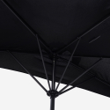 Muurparasol 200 x 150 cm Kailua Black Voorraad