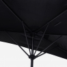 Muurparasol 200 x 150 cm Kailua Black Voorraad