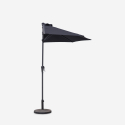 Muurparasol 200 x 150 cm Kailua Black Kortingen