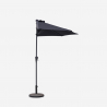 Muurparasol 200 x 150 cm Kailua Black Kortingen
